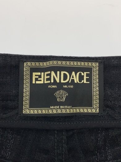商品画像：FENDACE/FFズッカ、花柄/スリムパンツ/30/コットン/BLK/総柄// 4