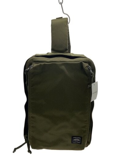 商品画像：UNIT/SLING SHOULDER BAG(L)/ショルダーバッグ/ナイロン/カーキ// 1