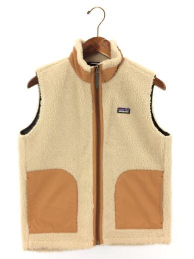 画像：patagoniaフリースベスト/XL/ポリエステル/BEG/65619FA191