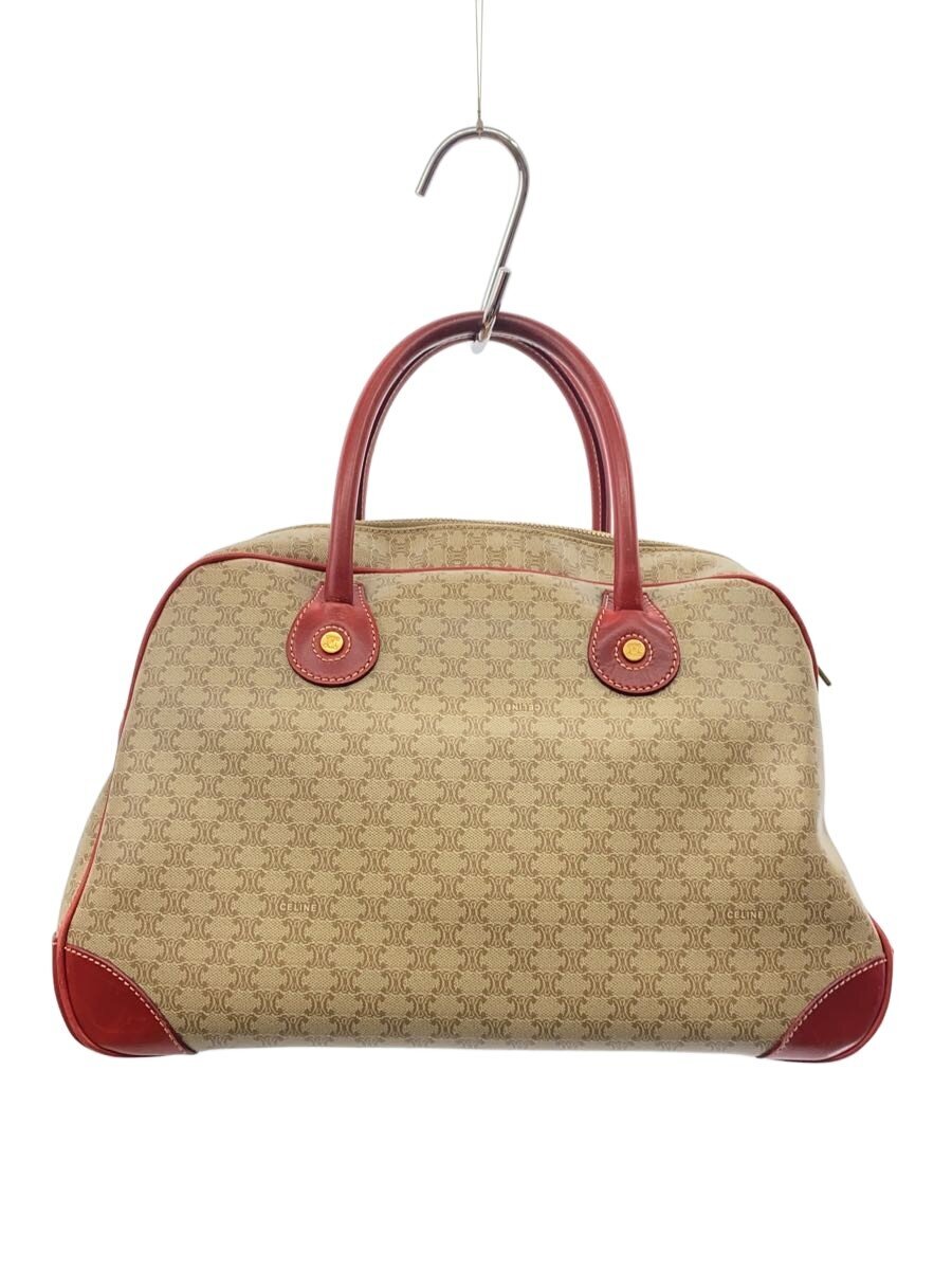 CELINE / ミニボストンバッグ/PVC/BEG/総柄