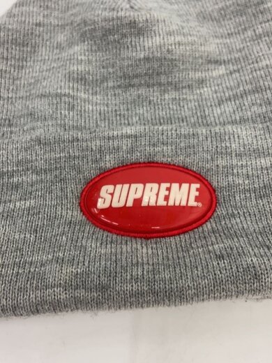 画像：Supremeニットキャップ/--/ウール/GRY/無地/メンズ/18SS Rubber Patch Beanie4