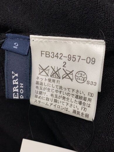 商品画像：ニット・セーター(薄手)/2/ウール/BLK/FB342-957-09 4