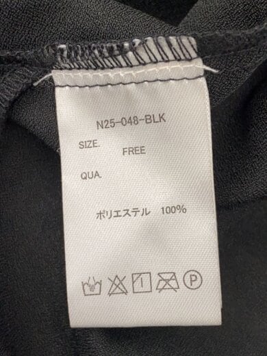 商品画像：長袖シャツ/FREE/ポリエステル/BLK/N25-048-BLK 4