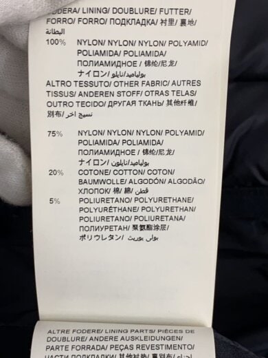 商品画像：ダウンジャケット/4/ナイロン/BLK/無地/MTK19S4167// 4