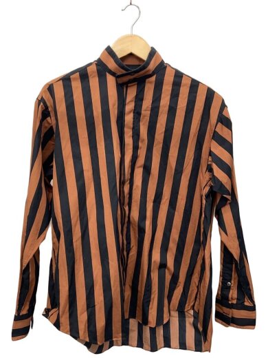 商品画像：長袖シャツ/2/コットン/BRW/ストライプ/LB193-SH02 1