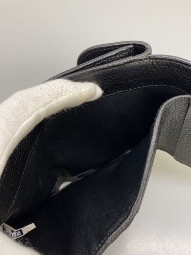 商品画像：3つ折り財布/レザー/BLK/レディース 6