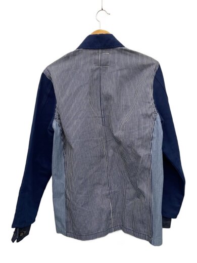 商品画像：カバーオール/M/コットン/BLU/ストライプ/LS1178 2