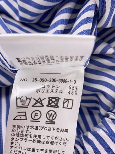 商品画像：長袖シャツ/--/コットン/BLU/ストライプ/25-050-200-3080-1-0// 4