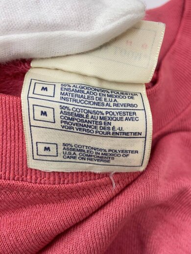 商品画像：スウェット/M/コットン/PNK/CLOTHING/80s～90s/右肩側ヨゴレ有// 4