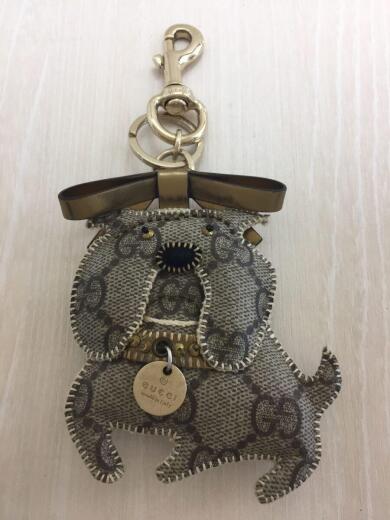 画像：GUCCIキーホルダー/--/GRY/総柄1