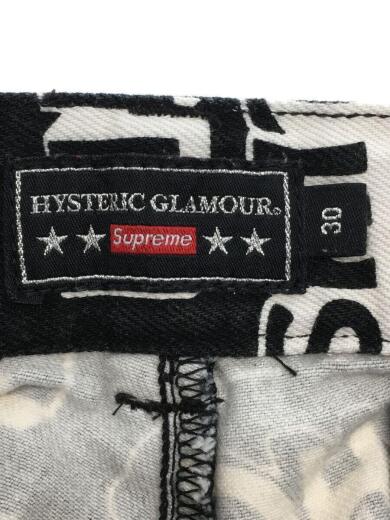 画像：Supreme × HYSTERIC GLAMOUR×HYSTERIC GLAMOUR/Text Work Pant/ボトム/30/コットン/BLK/総柄4