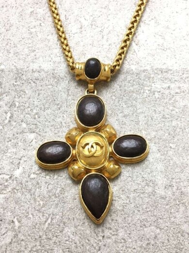 商品画像：97A/ストーン/ネックレス/--/GLD/レディース 1
