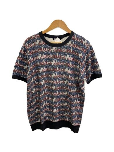 商品画像：Tシャツ/L/コットン/SLV/総柄/4CS-1003/リンガー/スウェット// 1