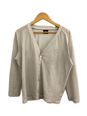 カーディガン(薄手)/S/ポリエステル/CRM/KP243/V Neck Cardigan-Poly Mesh