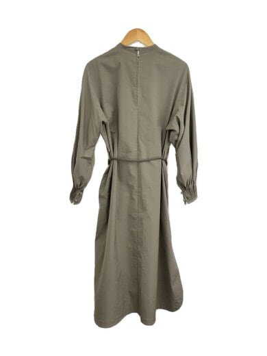 商品画像：長袖ワンピース/1/ポリエステル/KHK/無地 2