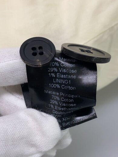 商品画像：テーラードジャケット/34/コットン/WHT/無地 5