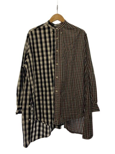 商品画像：ドッキング/長袖シャツ/one/コットン/GRN/チェック/TYZ1012104A0009 1