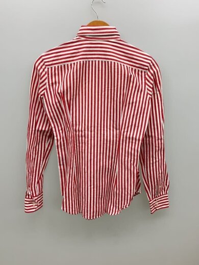 商品画像：長袖シャツ/8/コットン/RED/ストライプ⑤ 2