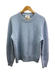 ニット・セーター(厚手)/--/ウール/BLU/HKS007