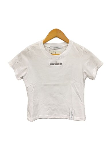 商品画像：Tシャツ/XS/コットン/WHT/EMBROIDERED LOGO CROPPED TSHIRT// 1