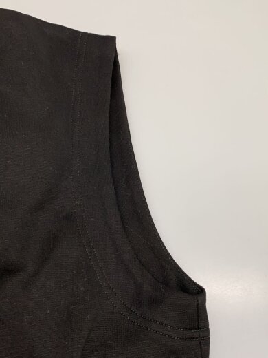 商品画像：スウェットロングジレ/ベスト/S/コットン/BLK/GLCJD05BNUTF002 5