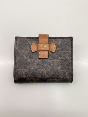 small strap wallet/トリオンフ/2つ折り財布/--/BRW/総柄/レディース/箱有