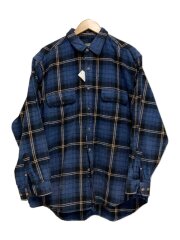 FIELD&STREAM/ヘビーネル/ネルシャツ/XL/コットン/BLU/チェック
