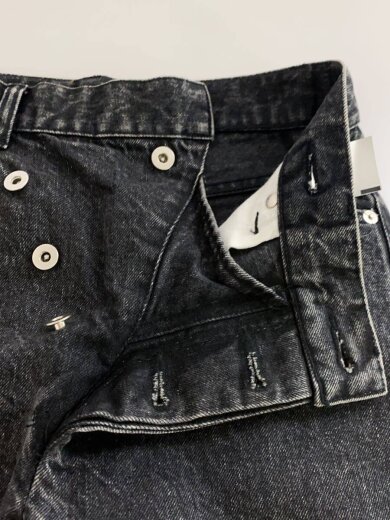 商品画像：ハイウエストグラデーションデニム/ストレートパンツ/--/デニム/BLK/無地/21221465111 3