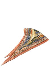 カレ90/プリーツ/故郷に帰る/スカーフ/シルク/PNK/レディース