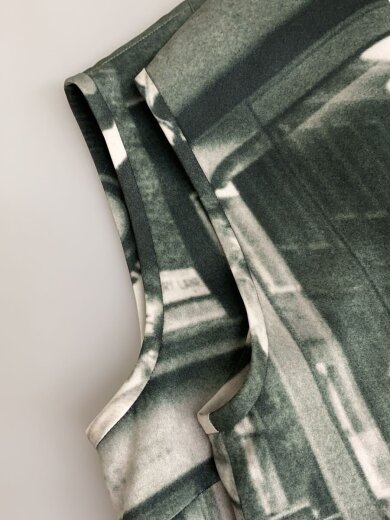 商品画像：ノースリーブワンピース/38/ポリエステル/KHK/総柄/19A-H011-5926// 5