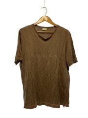シワ加工/Tシャツ/XXL/コットン/BRW/737736