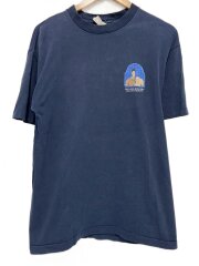 90S/シングルステッチ/人体模型/PROMISE/Tシャツ/L/コットン/NVY