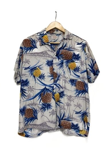 商品画像：パイナップル/ALOHA SHIRTS/アロハシャツ/M/レーヨン/マルチカラー// 1