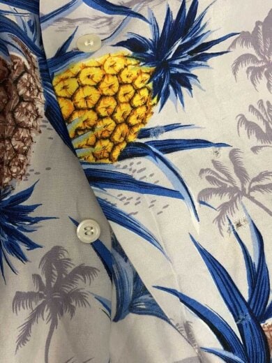 商品画像：パイナップル/ALOHA SHIRTS/アロハシャツ/M/レーヨン/マルチカラー// 7