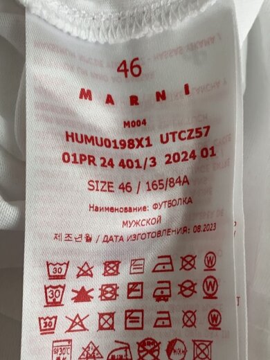 商品画像：Tシャツ/46/コットン/WHT/HUMU0198X1// 4