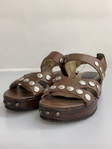 商品画像：バックストラップロゴ/スタッズサンダル/36/BRW// 2