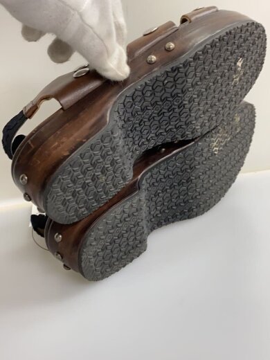 商品画像：バックストラップロゴ/スタッズサンダル/36/BRW// 4