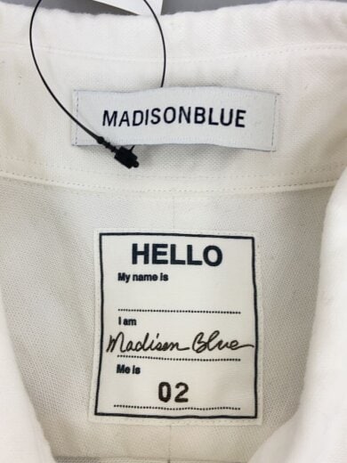 商品画像：長袖シャツ/2/コットン/WHT/無地/MB999-5011 3