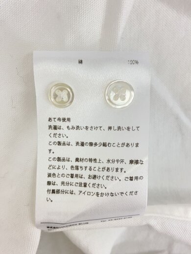 商品画像：長袖シャツ/2/コットン/WHT/無地/MB999-5011 4