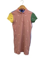 16/クレイジー/ポニーポロシャツワンピース/--/コットン/PNK/総柄