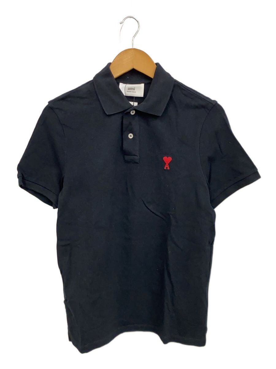 AMI Alexandre Mattiussi / ポロシャツ/S/コットン/BLK/無地/BFHPL001.760