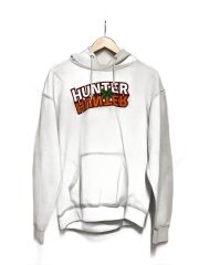 HUNTER×HUNTER/パーカー/M/コットン/WHT/プリント