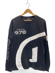 T-JUST-LS-E2/長袖Tシャツ/L/コットン/BLK/A02436