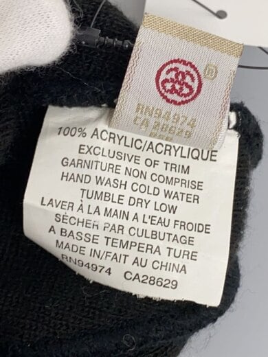 商品画像：logo/beanie/ニットキャップ/FREE/アクリル/BLK/無地/メンズ 5