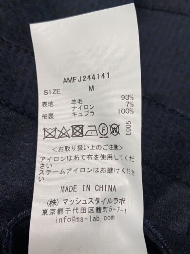 商品画像：テーラードジャケット/M/ウール/BLK/無地/AMFJ244141 4