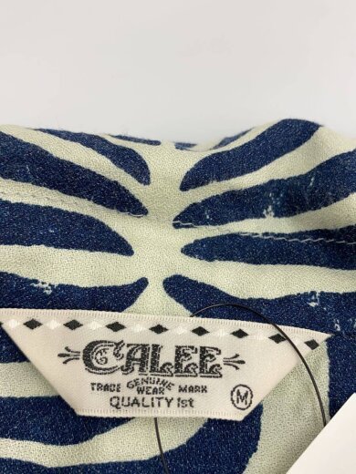 商品画像：AFRICAN CHECK PATTERN OPEN COLLAR半袖シャツ/M/レーヨン/BLU/CL-25SS0// 3