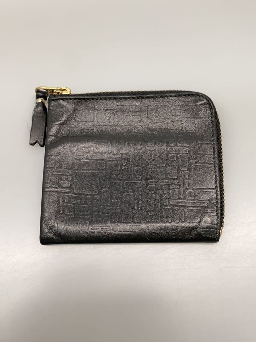 COMME des GARCONS / 財布/レザー/BLK/無地/メンズ