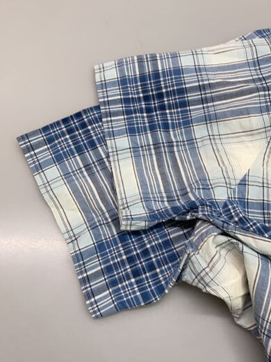 商品画像：BDシャツ/BOB CAMP/裾ポニー/半袖シャツ/L/コットン/BLU/チェック 5