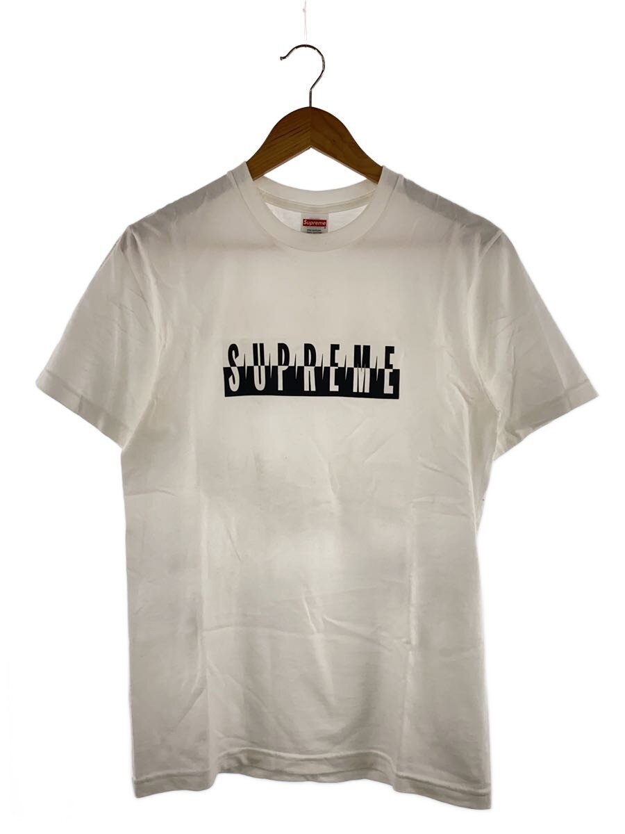 Supreme / 25fw/Split Tee/S/コットン/WHT