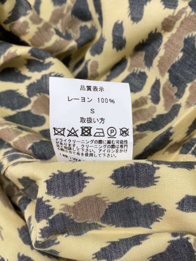 商品画像：LEOPARD HAWAIIAN SHIRT/長袖シャツ/S/レーヨン/CML/アニマル 4
